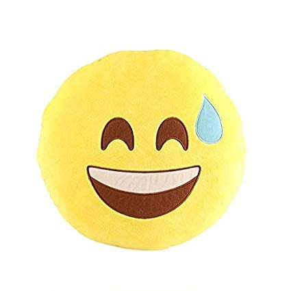 32cm Emoji Emoticon Cushion Stuffed Plush Soft Pillow 