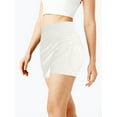 thumbnail image 5 of Women'S 2-in-1 Convertible Athletic Skirt with Drawstring - Knee-Length Skort with Pockets for Sports & Casual White L, 5 of 8
