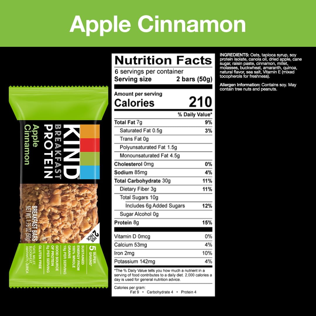 (Pack of 5) KIND Bar Protein Apple Cinnamon 10.58 Oz