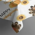 thumbnail image 3 of Happy Thanksgiving Turkey Fall Pumpkin Rectangle Tablecloth 60"x84",Waterproof Polyester Rectangle Table Cloth, Wipeable Spillproof Polyester Tablecloth for Dining, Camping, Indoor and Outdoor, 3 of 5