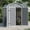 Gray, variant on Garvee 5.6x4 FT Outdoor Storage Shed, Folding Resin Tool Shed with Floor Included, Waterproof Polypropylene Garden Storage House