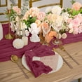 thumbnail image 5 of Gauze napkins, soft cotton wedding decoration party family daily use of bulk linen napkins - Dark wine red, 5 of 7