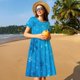 thumbnail image 4 of Disketp Winter With Snowflakes para Vestido de Manga Corta para Mujeres, Vestidos de Verano para Mujeres, Casual y Holgado para la Playa, 4 of 6