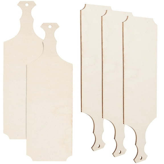 Raindrops 5 Pcs Mini Wooden Chopping Board DIY Cutting Board Child 24.00X8.00X0.20CM Ivory