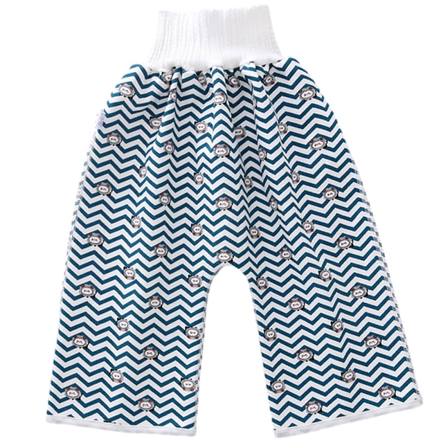 Hukapapa pantalones de pañales impermeables de 2 piezas para aprender a ir al baño, adecuados para niños y niñas por la nochestyle:style2;