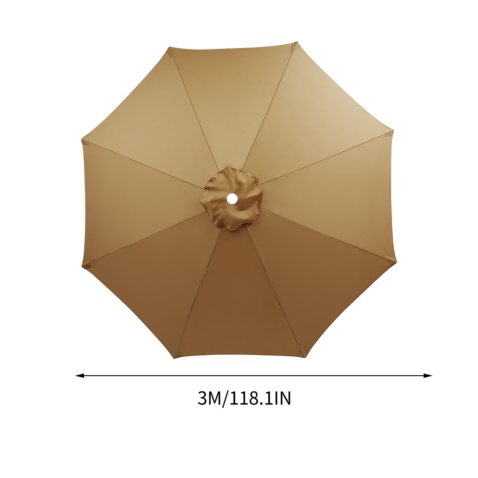 Wzzjkit Umbrella Outdoor Patio Replacement Cloth (Umbrella stand not included), Outdoor Sunshade Yard Pool Umbrella Top for Outdoor Sunshade Rainproof Sun Large Patio Umbrella 79/90/98/106/118in