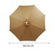 thumbnail image 2 of Fiudx Tela Impermeable Sombrilla de Exterior, Fundamento Repuesto de Poliéster Resistente, Ranuras Reforzadas Sombrilla de Jardín, Ideal para Terraza y Playa, 21 Colores Disponibles., 2 of 5