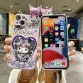thumbnail image 5 of Sanrio Kuromi Cute Phone Cases For iPhone 15 14 13 12 11 Pro Max Mini XR XS MAX 8 X 7 SE Plus Anti-drop Soft Silicone Cover, 5 of 5