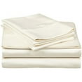 thumbnail image 1 of 400 Thread Count Egyptian Cotton Twin Sheet Set Solid  Ivory, 1 of 5