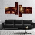 thumbnail image 2 of Designart 'Brown Symmetrical Fractal Pattern ' Floral Canvas Art Print, 2 of 5