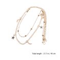 thumbnail image 4 of Luna cuelga collar estrella encanto gargantilla clavícula joyería aleación cuello colgante, 4 of 6