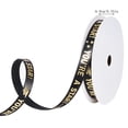 thumbnail image 2 of Cififendec Graduation Satin Ribbon, 354.33", Gold Foil Printed Congrats Grad Decorative Ribbon, Smooth Fabric Ribbon for Gift Wrapping, Bouquets & Party Crafts, 2 of 5