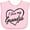 AD-Pink, variant on Inktastic I Love My Grandpa in Black Chalk Heart Boys or Girls Baby Bib