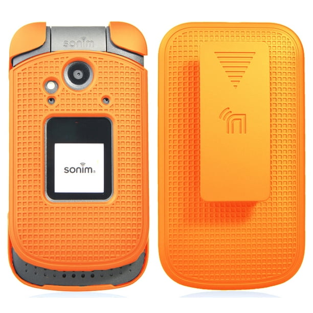 Case with Clip for Sonim XP3, Nakedcellphone [Grid Texture] Protective