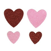 Red Pink Glitter Hearts Table Scatter - Valentines, Weddings, Crafts