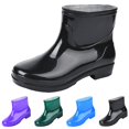 thumbnail image 2 of AUDeals Men's Short Rubber Rain Boots Waterproof Non Slip Mid Calf Mud Shoes Garden Work Outdoor Boots, 2 of 7