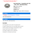 thumbnail image 2 of Rear Brake Rotor - Compatible with 1994 - 1997, 1999 - 2005 Mazda Miata 1995 1996 2000 2001 2002 2003 2004, 2 of 2