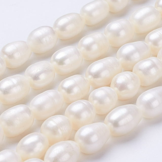 Natural Cultured Freshwater Pearl Beads Strands Oval Seashell Color 11~13x9~10mm Hole: about 0.5mm about 30pcs/strand 13.8 inch
