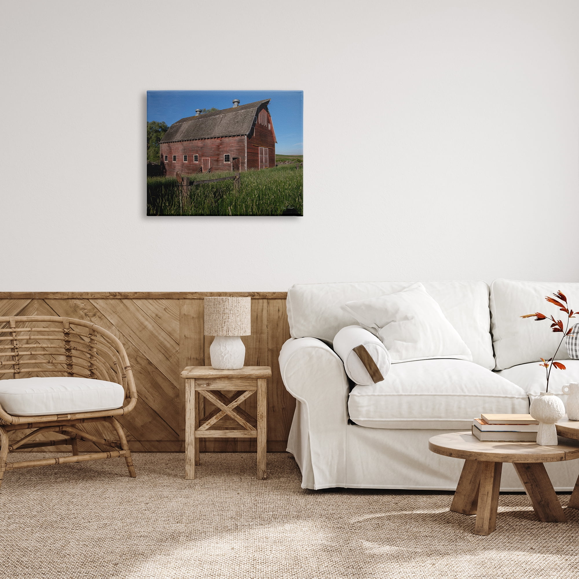 Stupell Industries Rural Barn Photography Nature Photography Gallery Wrapped Canvas Print Wall Art, 30 x 24