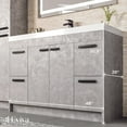 thumbnail image 5 of Eviva Lugano 42" Cement Gray Modern Bathroom Vanity with White Integrated Acrylic Sink, 5 of 7