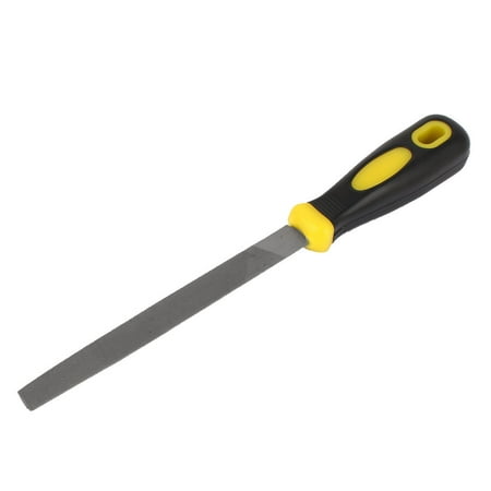 - Unique Bargains Plastic Coated Grip Middle Second Cut High Carbon Steel Half Round File 6