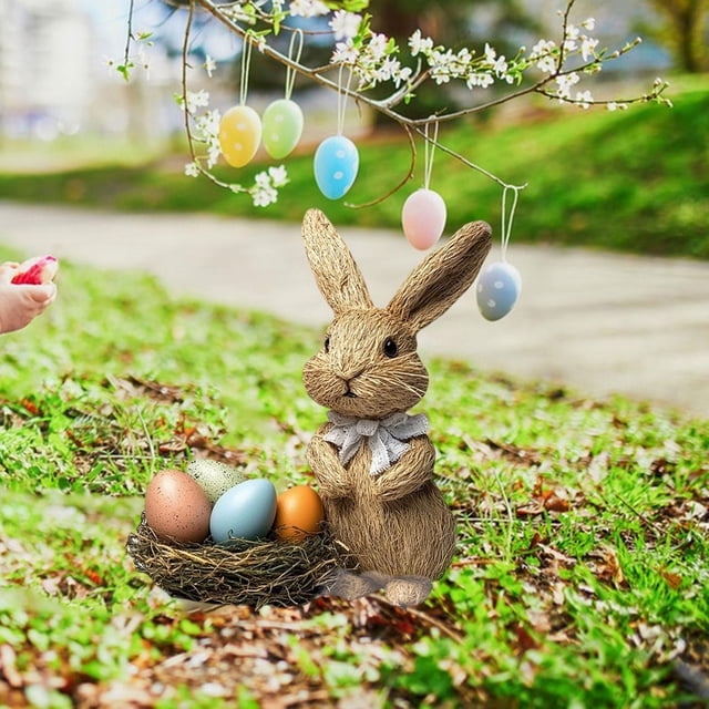 Pascua Conejos De Los Conejos De Huevo De Huevo Decoración De Césped 2d Para Jardinería Fuera