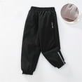 thumbnail image 7 of Blekii Kids Fleece Lined Pants, Winter Warm Hiking Pants, Waterproof Ski Pants with Pockets, Black, 110, 7 of 7