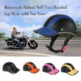 thumbnail image 3 of Casco de motocicleta estilo gorra de béisbol de media cara con visera solar MABOTO  Protección de la motocicleta, 3 of 7
