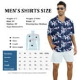 thumbnail image 7 of Wespornow Mens Hawaiian Shirts Short Sleeve Floral Tropical Beach Casual Button Down Shirts Dark Blue XXL, 7 of 7