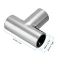 thumbnail image 2 of Uxcell 2pcs Adjustable Curtain Rods Corners Connector Elbow Connectors for 1 Inch Bay Window Blind, Silver Tee Joint, 2 of 5