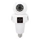 thumbnail image 1 of Cámara Bombilla Cámara De Seguridad Enchufe E27 2.4GHz WiFi Cámara HD De 4MP Detección De Movimiento Lente Dual NTP Sincronización De Tiempo, 1 of 7