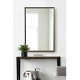 thumbnail image 6 of Kate and Laurel Quato Transitional Rectangle Wall Mirror, 24 x 36, Dusty Brown, Framed Rectangular Framed Statement Mirror with Embossed Woodgrain Texture, 6 of 7