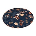 thumbnail image 2 of Kll Autumn Leaves With Blue Christmas Tree Skirt 48",Party Decorations Farmhouse For Christmas Decorations Holiday Party, 2 of 8