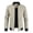 Khaki Hoodless Leather Jacket for Men, variant on HOOMEUMY Mens Hoodless Leather Jacket Slim Fit Design Casual Workout Long Sleeve Clothes Fashion 2025 Trendy Classic Solid Coat Stand Collar Jacket Black M