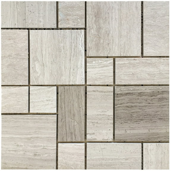 WEUVEB 2Pcs Adhesive Dollhouse Wall Decal for Realistic Tile Look Multicolor