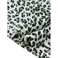 thumbnail image 5 of INSPIRE CHIC Leopard Print Tops for Women's Boat Neck Backless Slim Fit T-Shirt Crop Top XS White Black, 5 of 6