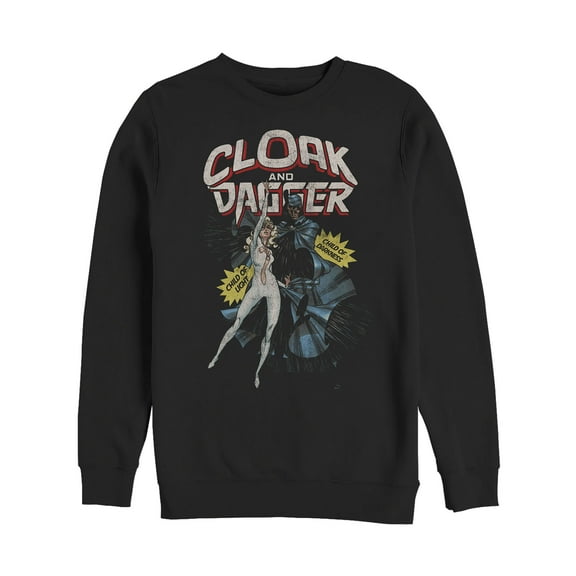 Men's Marvel Cloak and Dagger Children  Sweatshirt Black X Large