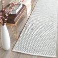 thumbnail image 4 of Safavieh Collection Boston BOS685E Tapis Carré en Coton Gris Fait Main (4 Pieds Carré), 4 of 10