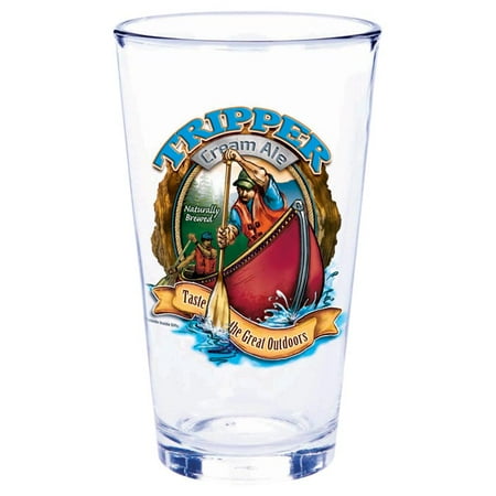 OUTSIDE INSIDE TRIPPER CREAM ALE PINT GLASS