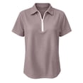 thumbnail image 4 of QGJZVUNL Women'S Short Sleeve Zip Up Tennis Top Casual Summer Business Tops Activewear Athletic Clothing Size S, 4 of 7