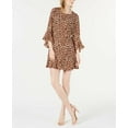 thumbnail image 2 of Bar Iii Womens Bell Sleeve Flounce Dress, 2 of 7