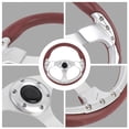 thumbnail image 3 of 13in Steering Wheel, Sport Style Racing Steering Wheel with PU Leather, Aluminum Frame, Universal Fit, Suitable for Car Modification, 3 of 7