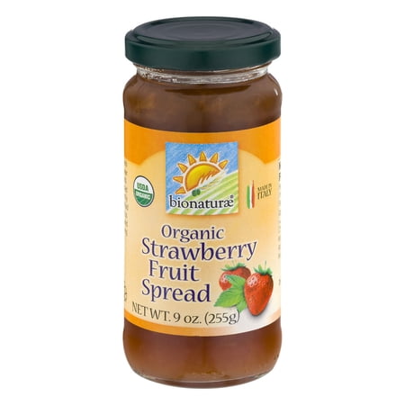 Bionaturae Organic Fruit Spread, Strawberry, 9 oz (255 g)