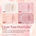 thumbnail image 4 of Kit de uñas AZUREBEAUTY Jelly Dip Powder con purpurina transparente, 4 of 8