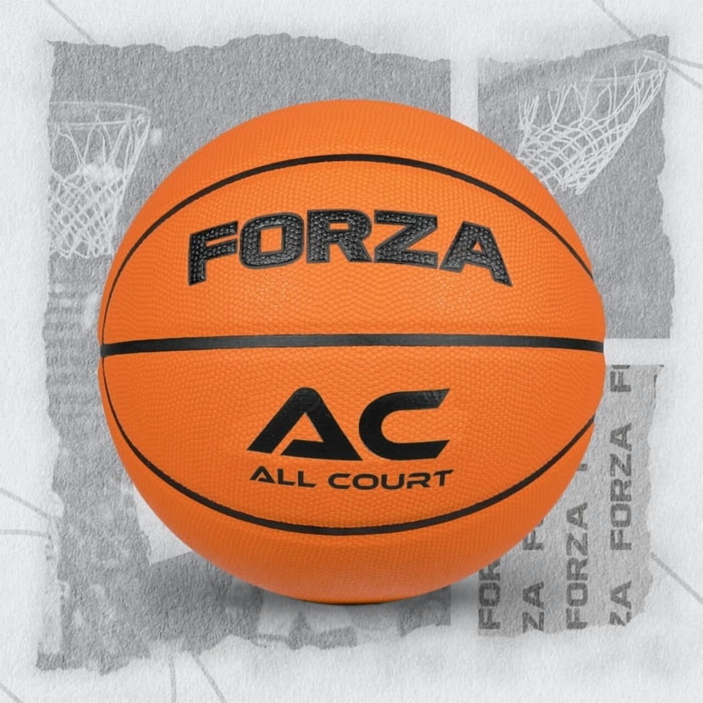 FORZA All Court Basketball | Durable PVC Leather for Indoor & Outdoor Play | High-Performance Grip – Official Sizes for Kids, Youth, and Adults