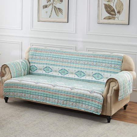 UPC: 0636047425171 | The Curated Nomad San Carlos Reversible Sofa/Couch Protector Turquoise