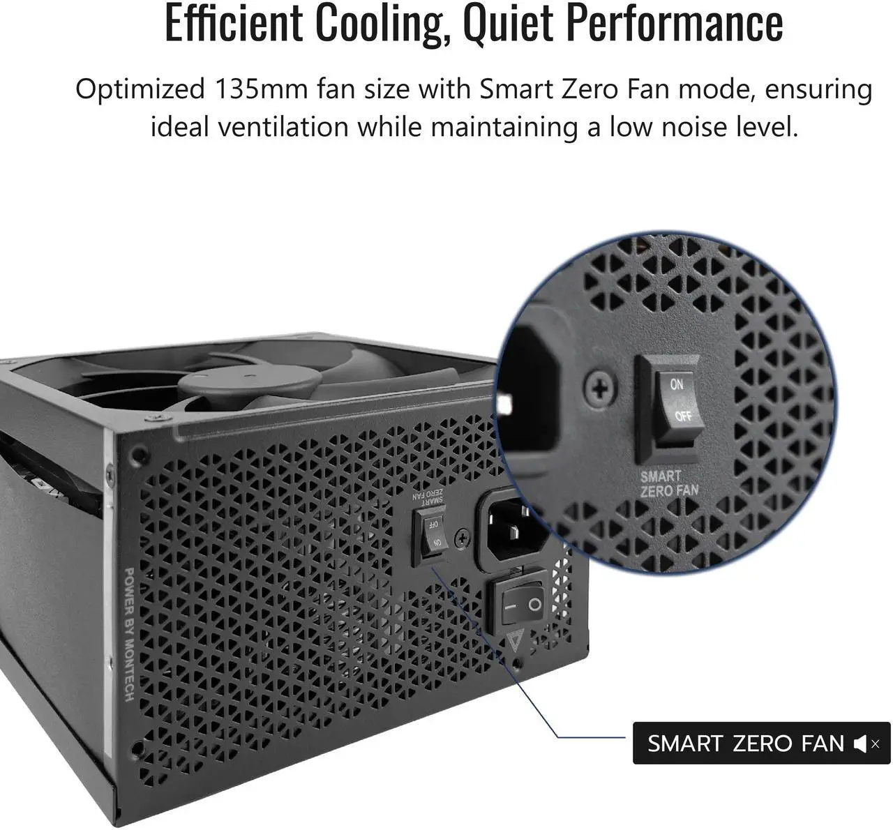 Montech Computer Case PSU Combo - KING 15 PRO (B) Bundle with Century II 850W PSU