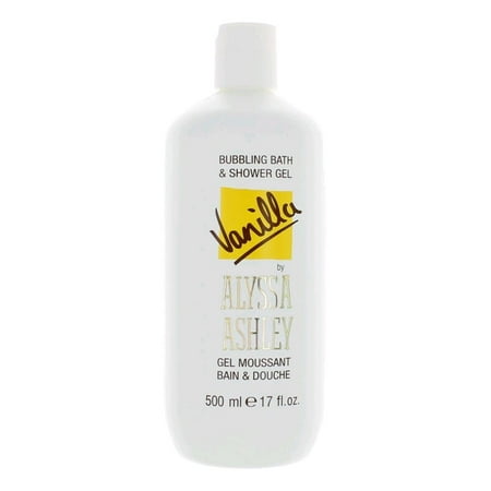 Ashley Gel - Vanilla by Alyssa Ashley, 17 oz Bubbling Bath & Shower Gel for Women