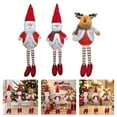 thumbnail image 2 of Plush Doll Christmas Desk Decoration Santa Snowman Reindeer Stuffed Toy Doll Ornament For Tabletop Mantels Shelf Display, 2 of 9