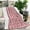 Pink, variant on Pink Christmas Santa and Tree Pattern Blanket,Comfortable Soft Flannel Throw Blanket,All Season,Warm Lightweight Blankets for Sofa Bed Couch Living Room Chair,30"x40"